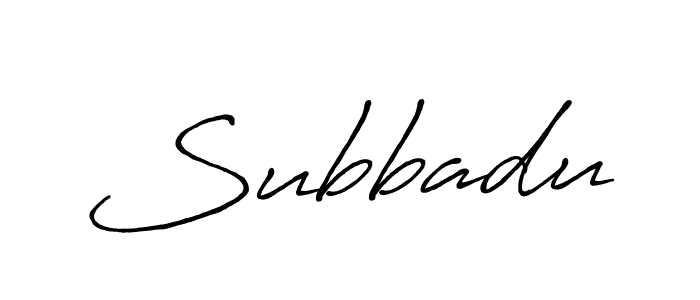Also we have Subbadu name is the best signature style. Create professional handwritten signature collection using Antro_Vectra_Bolder autograph style. Subbadu signature style 7 images and pictures png