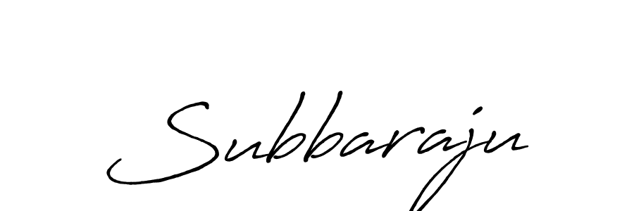 Create a beautiful signature design for name Subbaraju. With this signature (Antro_Vectra_Bolder) fonts, you can make a handwritten signature for free. Subbaraju signature style 7 images and pictures png