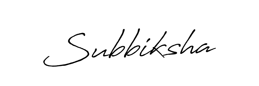 How to make Subbiksha name signature. Use Antro_Vectra_Bolder style for creating short signs online. This is the latest handwritten sign. Subbiksha signature style 7 images and pictures png