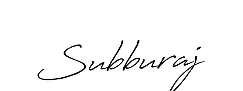 How to make Subburaj signature? Antro_Vectra_Bolder is a professional autograph style. Create handwritten signature for Subburaj name. Subburaj signature style 7 images and pictures png