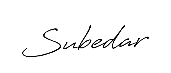 How to make Subedar signature? Antro_Vectra_Bolder is a professional autograph style. Create handwritten signature for Subedar name. Subedar signature style 7 images and pictures png