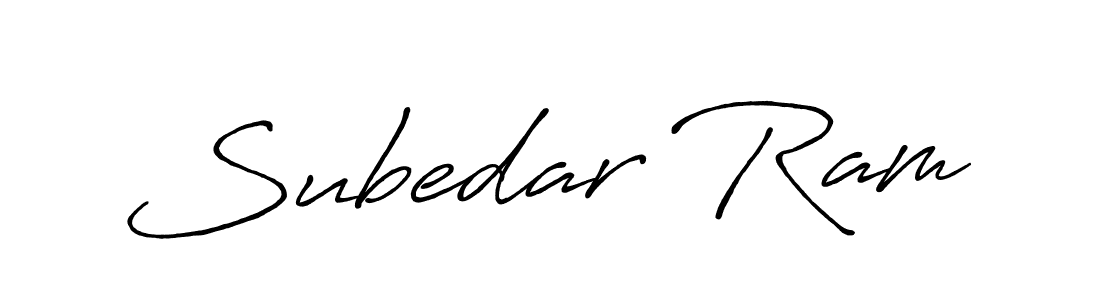 The best way (Antro_Vectra_Bolder) to make a short signature is to pick only two or three words in your name. The name Subedar Ram include a total of six letters. For converting this name. Subedar Ram signature style 7 images and pictures png