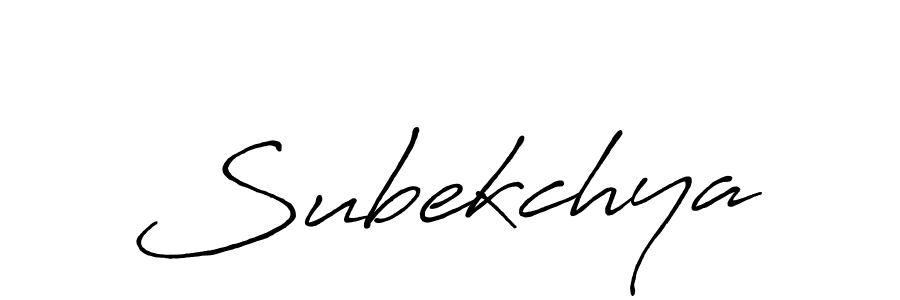 Also we have Subekchya name is the best signature style. Create professional handwritten signature collection using Antro_Vectra_Bolder autograph style. Subekchya signature style 7 images and pictures png