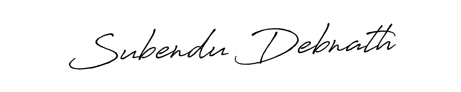 Also we have Subendu Debnath name is the best signature style. Create professional handwritten signature collection using Antro_Vectra_Bolder autograph style. Subendu Debnath signature style 7 images and pictures png
