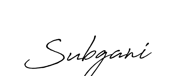 Once you've used our free online signature maker to create your best signature Antro_Vectra_Bolder style, it's time to enjoy all of the benefits that Subgani name signing documents. Subgani signature style 7 images and pictures png