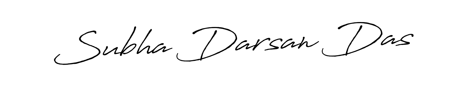 How to make Subha Darsan Das name signature. Use Antro_Vectra_Bolder style for creating short signs online. This is the latest handwritten sign. Subha Darsan Das signature style 7 images and pictures png
