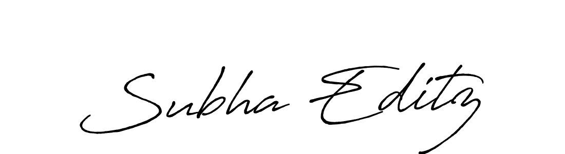 Similarly Antro_Vectra_Bolder is the best handwritten signature design. Signature creator online .You can use it as an online autograph creator for name Subha Editz. Subha Editz signature style 7 images and pictures png