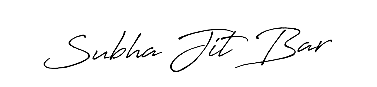 Make a beautiful signature design for name Subha Jit Bar. With this signature (Antro_Vectra_Bolder) style, you can create a handwritten signature for free. Subha Jit Bar signature style 7 images and pictures png