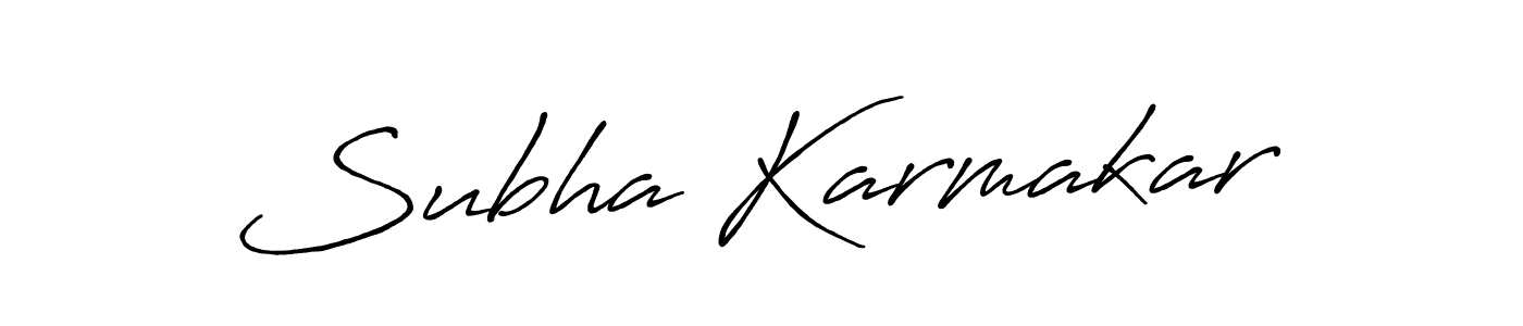 Also we have Subha Karmakar name is the best signature style. Create professional handwritten signature collection using Antro_Vectra_Bolder autograph style. Subha Karmakar signature style 7 images and pictures png