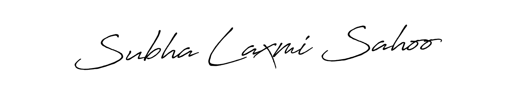 Create a beautiful signature design for name Subha Laxmi Sahoo. With this signature (Antro_Vectra_Bolder) fonts, you can make a handwritten signature for free. Subha Laxmi Sahoo signature style 7 images and pictures png