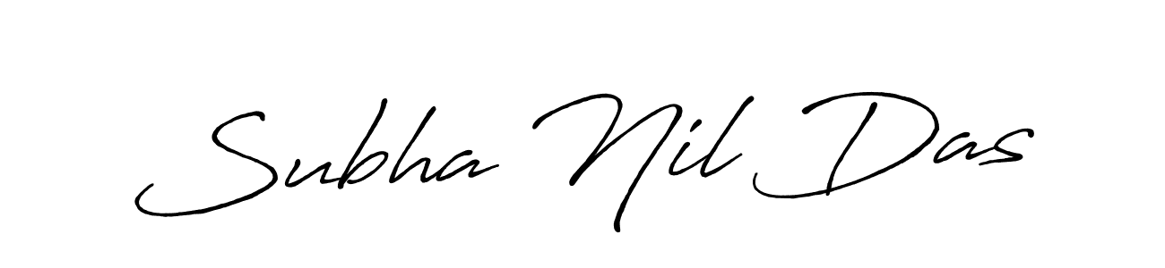 How to make Subha Nil Das name signature. Use Antro_Vectra_Bolder style for creating short signs online. This is the latest handwritten sign. Subha Nil Das signature style 7 images and pictures png