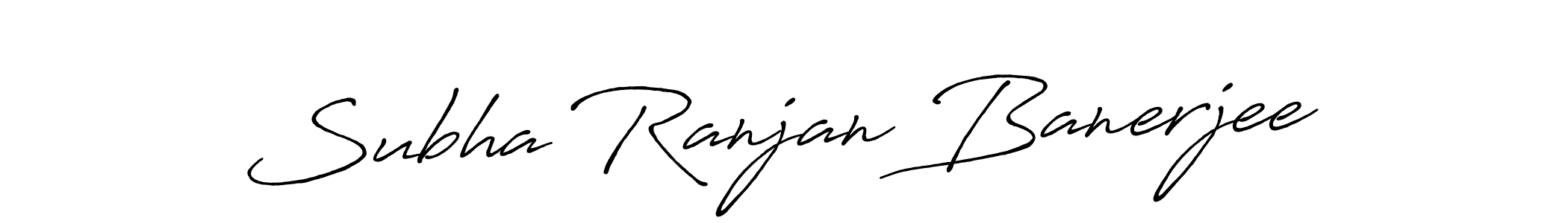 Subha Ranjan Banerjee stylish signature style. Best Handwritten Sign (Antro_Vectra_Bolder) for my name. Handwritten Signature Collection Ideas for my name Subha Ranjan Banerjee. Subha Ranjan Banerjee signature style 7 images and pictures png