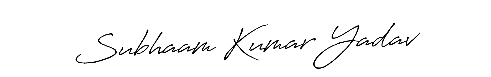 Also we have Subhaam Kumar Yadav name is the best signature style. Create professional handwritten signature collection using Antro_Vectra_Bolder autograph style. Subhaam Kumar Yadav signature style 7 images and pictures png