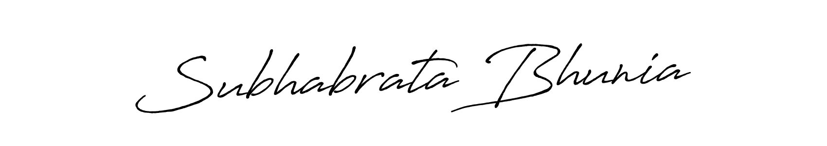 Also we have Subhabrata Bhunia name is the best signature style. Create professional handwritten signature collection using Antro_Vectra_Bolder autograph style. Subhabrata Bhunia signature style 7 images and pictures png