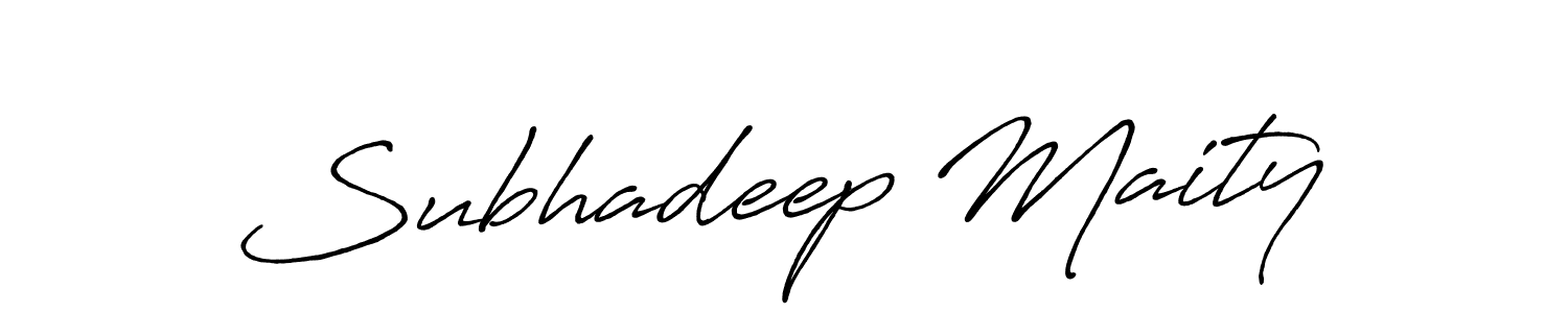 Make a beautiful signature design for name Subhadeep Maity. With this signature (Antro_Vectra_Bolder) style, you can create a handwritten signature for free. Subhadeep Maity signature style 7 images and pictures png