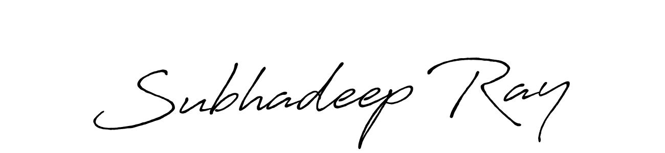 Make a beautiful signature design for name Subhadeep Ray. With this signature (Antro_Vectra_Bolder) style, you can create a handwritten signature for free. Subhadeep Ray signature style 7 images and pictures png