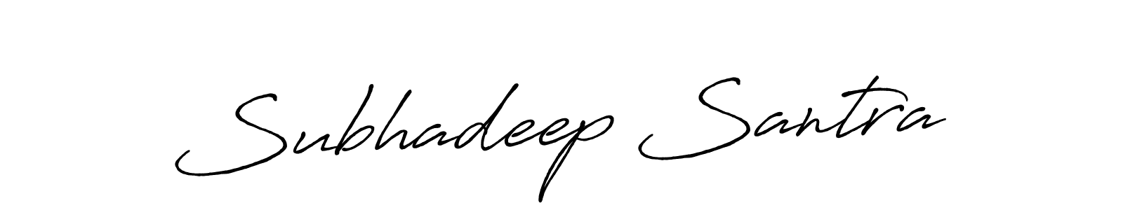 How to make Subhadeep Santra signature? Antro_Vectra_Bolder is a professional autograph style. Create handwritten signature for Subhadeep Santra name. Subhadeep Santra signature style 7 images and pictures png