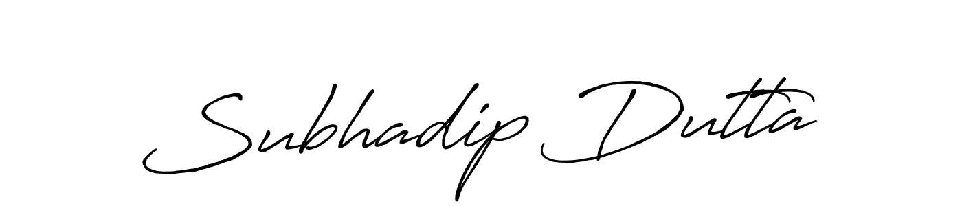 Design your own signature with our free online signature maker. With this signature software, you can create a handwritten (Antro_Vectra_Bolder) signature for name Subhadip Dutta. Subhadip Dutta signature style 7 images and pictures png