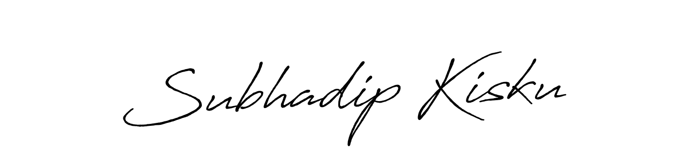 Subhadip Kisku stylish signature style. Best Handwritten Sign (Antro_Vectra_Bolder) for my name. Handwritten Signature Collection Ideas for my name Subhadip Kisku. Subhadip Kisku signature style 7 images and pictures png