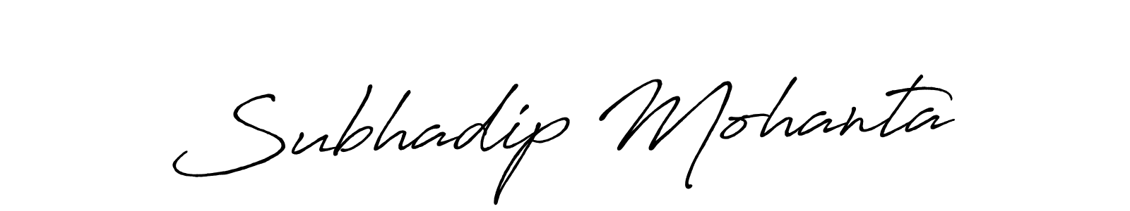 Use a signature maker to create a handwritten signature online. With this signature software, you can design (Antro_Vectra_Bolder) your own signature for name Subhadip Mohanta. Subhadip Mohanta signature style 7 images and pictures png