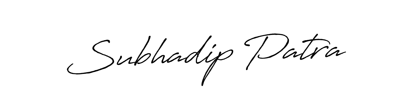 Antro_Vectra_Bolder is a professional signature style that is perfect for those who want to add a touch of class to their signature. It is also a great choice for those who want to make their signature more unique. Get Subhadip Patra name to fancy signature for free. Subhadip Patra signature style 7 images and pictures png
