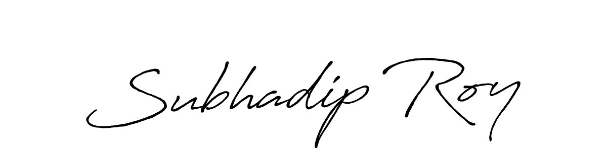 Make a beautiful signature design for name Subhadip Roy. With this signature (Antro_Vectra_Bolder) style, you can create a handwritten signature for free. Subhadip Roy signature style 7 images and pictures png