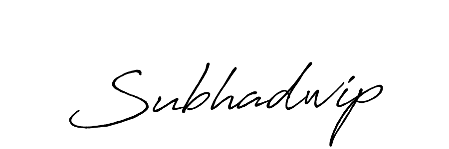 Design your own signature with our free online signature maker. With this signature software, you can create a handwritten (Antro_Vectra_Bolder) signature for name Subhadwip. Subhadwip signature style 7 images and pictures png