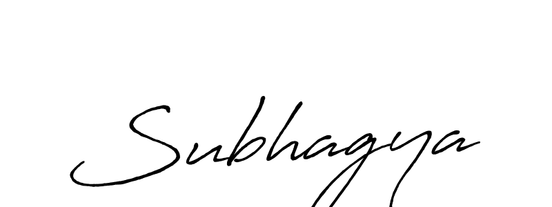 Similarly Antro_Vectra_Bolder is the best handwritten signature design. Signature creator online .You can use it as an online autograph creator for name Subhagya. Subhagya signature style 7 images and pictures png