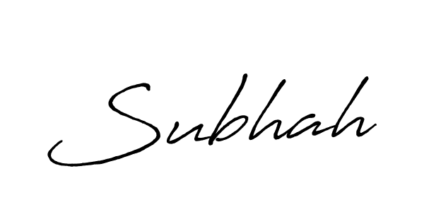 Similarly Antro_Vectra_Bolder is the best handwritten signature design. Signature creator online .You can use it as an online autograph creator for name Subhah. Subhah signature style 7 images and pictures png