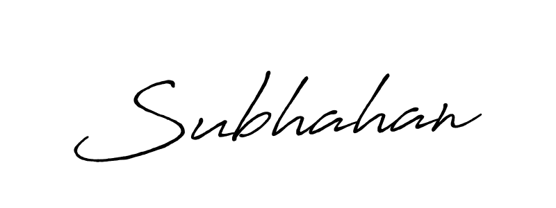 Once you've used our free online signature maker to create your best signature Antro_Vectra_Bolder style, it's time to enjoy all of the benefits that Subhahan name signing documents. Subhahan signature style 7 images and pictures png