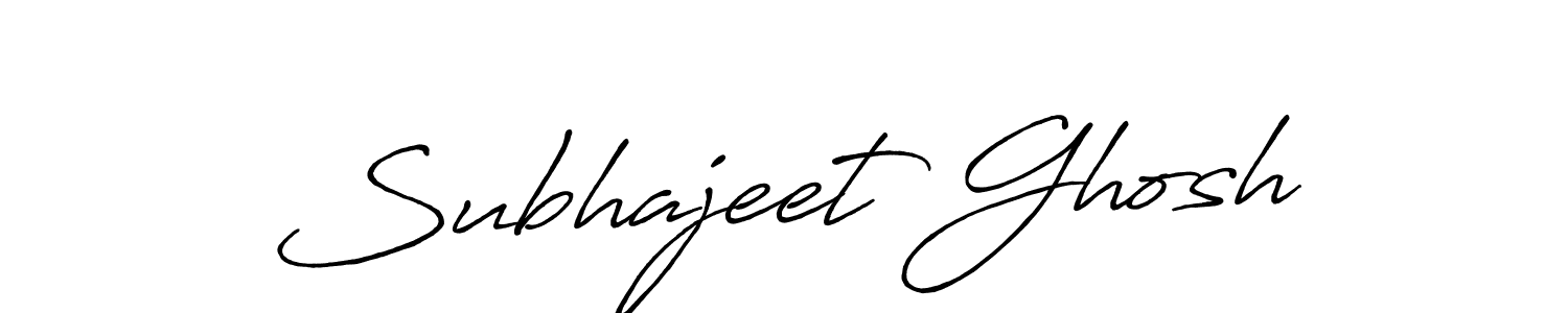 Also we have Subhajeet Ghosh name is the best signature style. Create professional handwritten signature collection using Antro_Vectra_Bolder autograph style. Subhajeet Ghosh signature style 7 images and pictures png