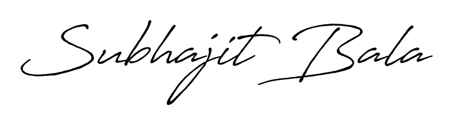 Enhance your business communications with Subhajit Bala signature in Antro_Vectra_Bolder lettering. Clean, modern, and universally compatible. Subhajit Bala signature style 7 images and pictures png