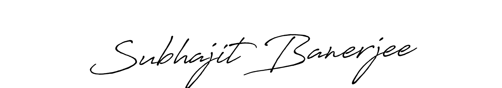 Design your own signature with our free online signature maker. With this signature software, you can create a handwritten (Antro_Vectra_Bolder) signature for name Subhajit Banerjee. Subhajit Banerjee signature style 7 images and pictures png