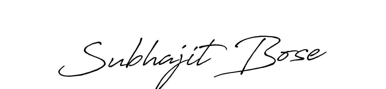 Make a beautiful signature design for name Subhajit Bose. With this signature (Antro_Vectra_Bolder) style, you can create a handwritten signature for free. Subhajit Bose signature style 7 images and pictures png