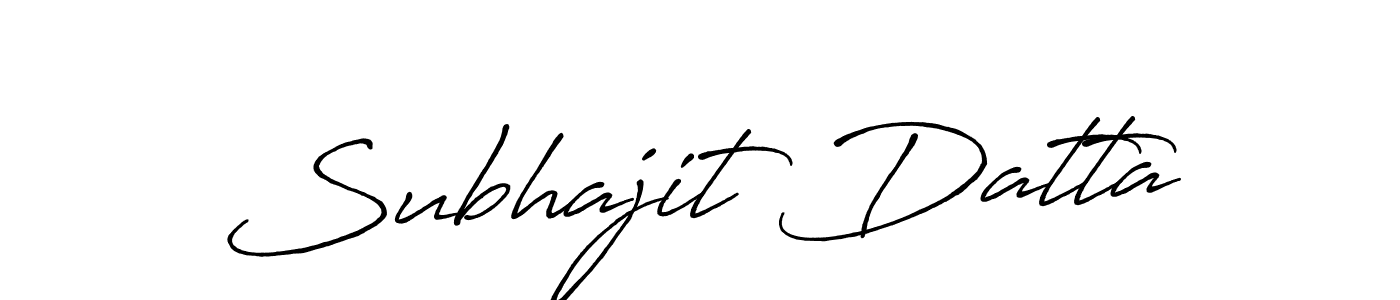 Create a beautiful signature design for name Subhajit Datta. With this signature (Antro_Vectra_Bolder) fonts, you can make a handwritten signature for free. Subhajit Datta signature style 7 images and pictures png