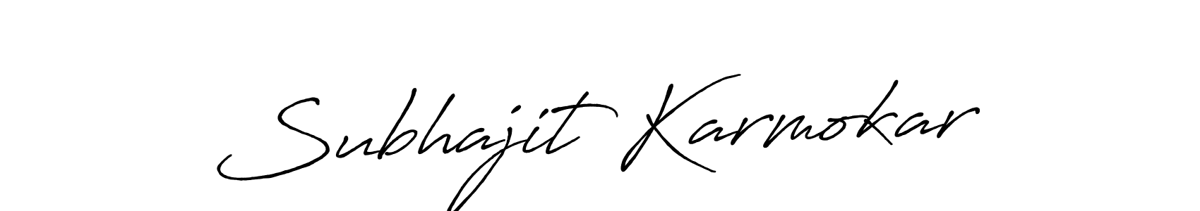 Design your own signature with our free online signature maker. With this signature software, you can create a handwritten (Antro_Vectra_Bolder) signature for name Subhajit Karmokar. Subhajit Karmokar signature style 7 images and pictures png