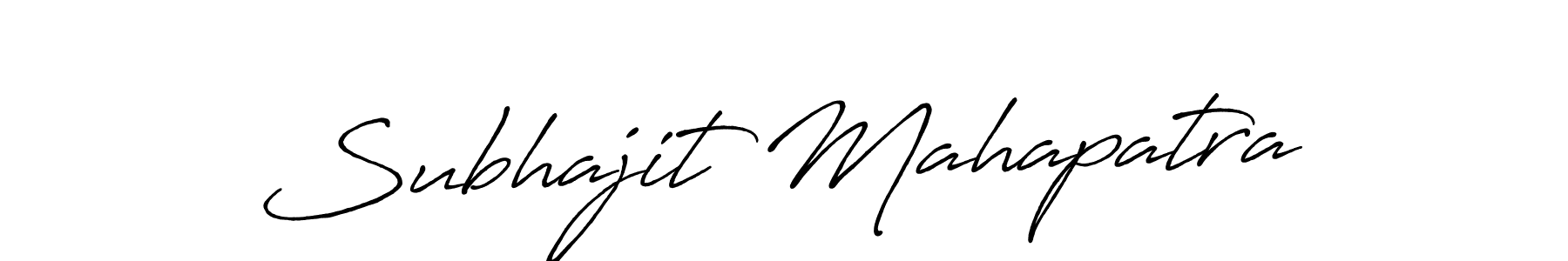 How to make Subhajit Mahapatra name signature. Use Antro_Vectra_Bolder style for creating short signs online. This is the latest handwritten sign. Subhajit Mahapatra signature style 7 images and pictures png