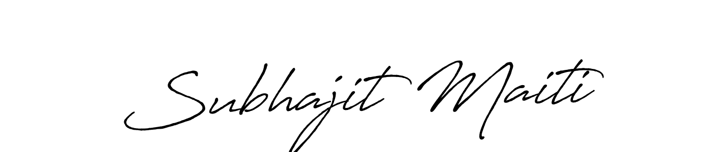 Antro_Vectra_Bolder is a professional signature style that is perfect for those who want to add a touch of class to their signature. It is also a great choice for those who want to make their signature more unique. Get Subhajit Maiti name to fancy signature for free. Subhajit Maiti signature style 7 images and pictures png