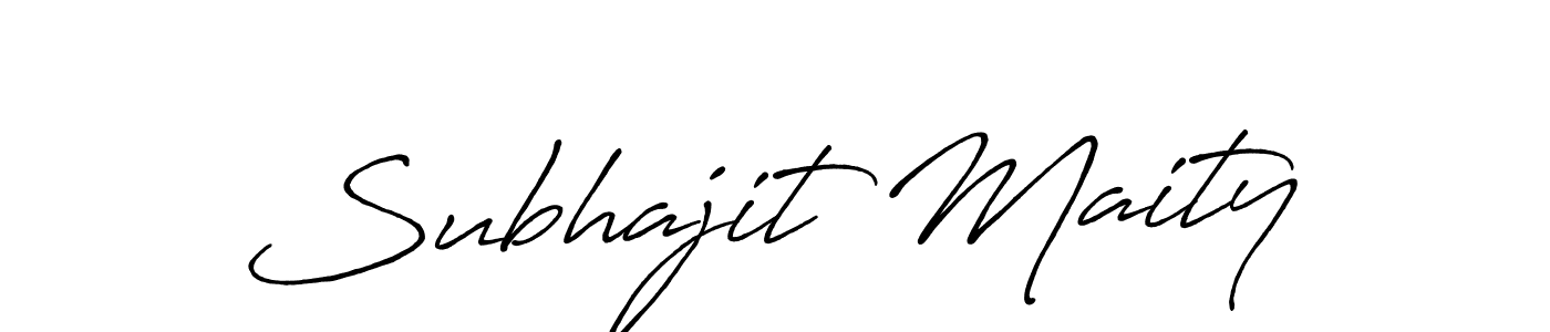 Design your own signature with our free online signature maker. With this signature software, you can create a handwritten (Antro_Vectra_Bolder) signature for name Subhajit Maity. Subhajit Maity signature style 7 images and pictures png