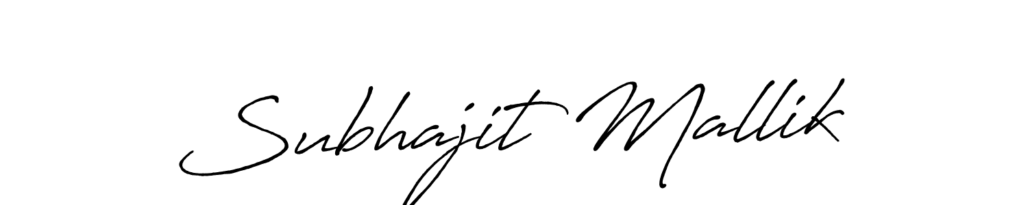 You should practise on your own different ways (Antro_Vectra_Bolder) to write your name (Subhajit Mallik) in signature. don't let someone else do it for you. Subhajit Mallik signature style 7 images and pictures png
