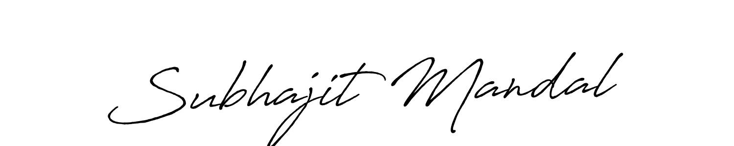 Subhajit Mandal stylish signature style. Best Handwritten Sign (Antro_Vectra_Bolder) for my name. Handwritten Signature Collection Ideas for my name Subhajit Mandal. Subhajit Mandal signature style 7 images and pictures png