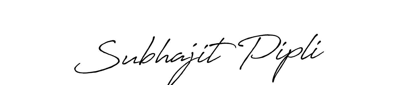 It looks lik you need a new signature style for name Subhajit Pipli. Design unique handwritten (Antro_Vectra_Bolder) signature with our free signature maker in just a few clicks. Subhajit Pipli signature style 7 images and pictures png