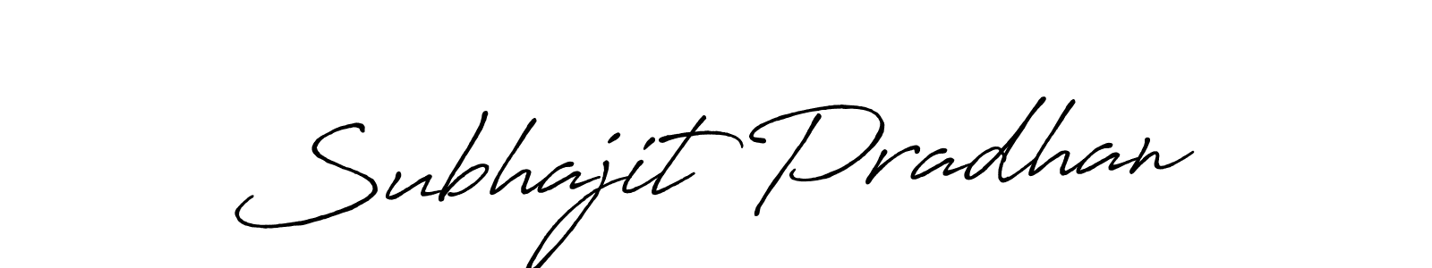 How to make Subhajit Pradhan signature? Antro_Vectra_Bolder is a professional autograph style. Create handwritten signature for Subhajit Pradhan name. Subhajit Pradhan signature style 7 images and pictures png