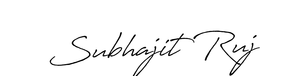 Use a signature maker to create a handwritten signature online. With this signature software, you can design (Antro_Vectra_Bolder) your own signature for name Subhajit Ruj. Subhajit Ruj signature style 7 images and pictures png