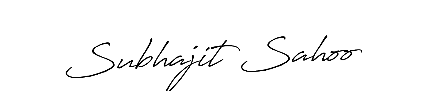 Subhajit Sahoo stylish signature style. Best Handwritten Sign (Antro_Vectra_Bolder) for my name. Handwritten Signature Collection Ideas for my name Subhajit Sahoo. Subhajit Sahoo signature style 7 images and pictures png