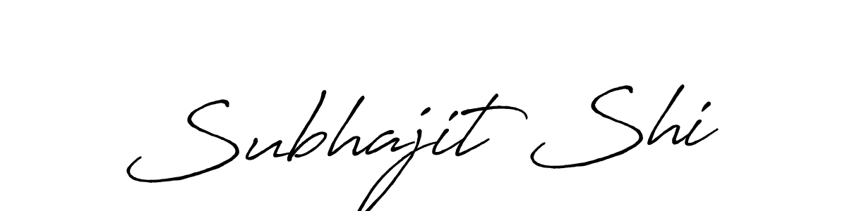 Design your own signature with our free online signature maker. With this signature software, you can create a handwritten (Antro_Vectra_Bolder) signature for name Subhajit Shi. Subhajit Shi signature style 7 images and pictures png