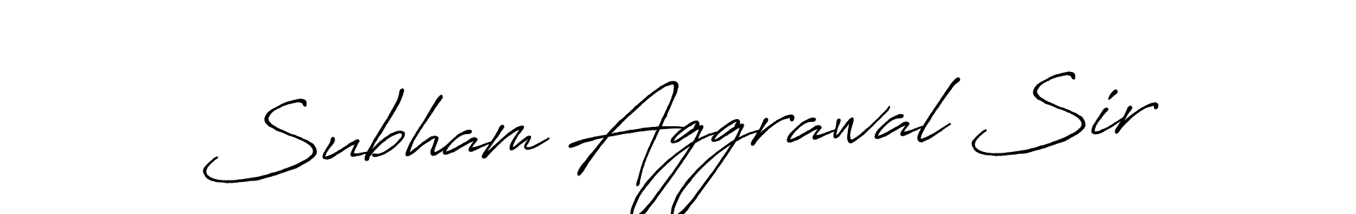 Similarly Antro_Vectra_Bolder is the best handwritten signature design. Signature creator online .You can use it as an online autograph creator for name Subham Aggrawal Sir. Subham Aggrawal Sir signature style 7 images and pictures png