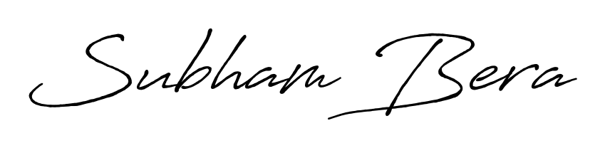 Practice writing Subham Bera with the flow of Antro_Vectra_Bolder lettering. A fantastic source of inspiration for developing your personal signature style. Subham Bera signature style 7 images and pictures png