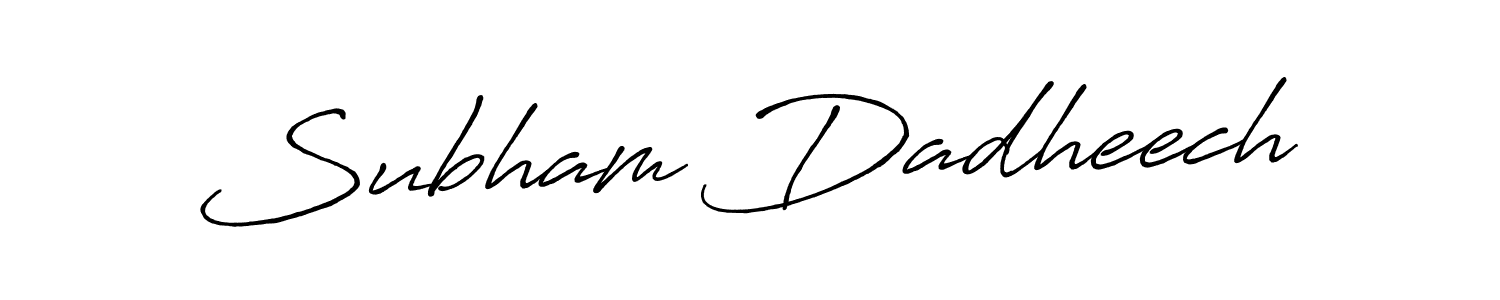 How to Draw Subham Dadheech signature style? Antro_Vectra_Bolder is a latest design signature styles for name Subham Dadheech. Subham Dadheech signature style 7 images and pictures png