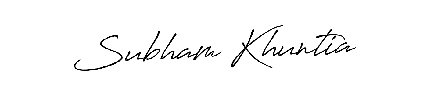 Once you've used our free online signature maker to create your best signature Antro_Vectra_Bolder style, it's time to enjoy all of the benefits that Subham Khuntia name signing documents. Subham Khuntia signature style 7 images and pictures png